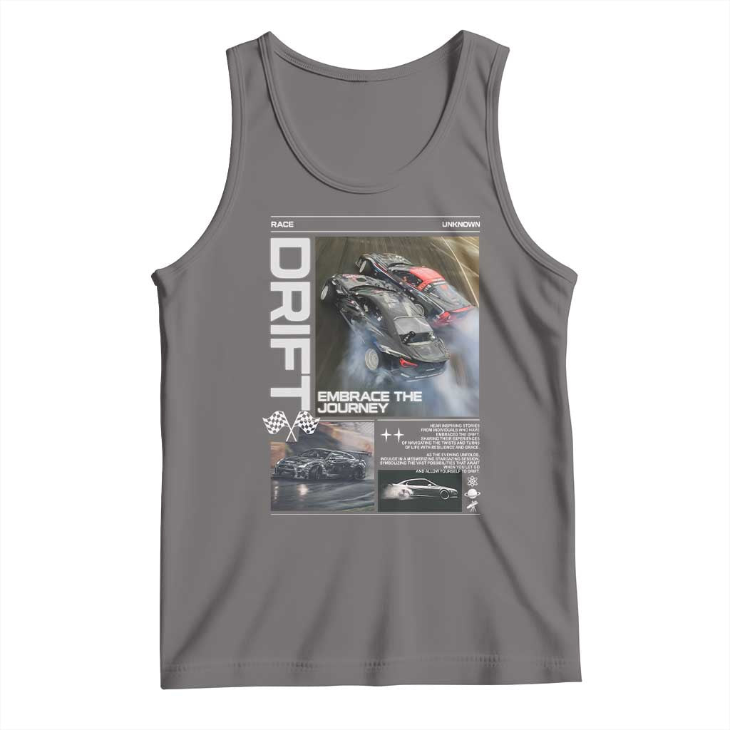 Vintage Japanese Drift Race Car Tank Top Cool Retro Vintage JDM Tokyo Japan Drifting - Wonder Print Shop
