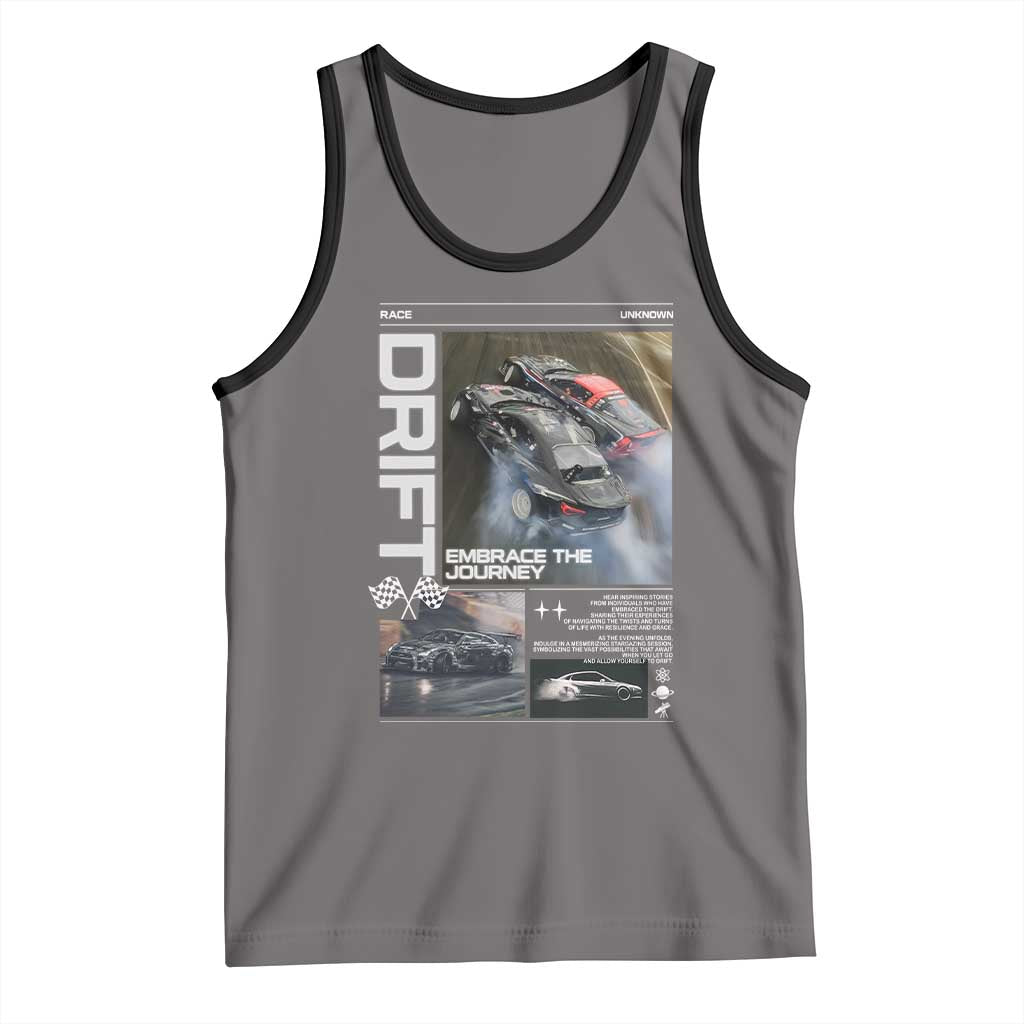 Vintage Japanese Drift Race Car Tank Top Cool Retro Vintage JDM Tokyo Japan Drifting - Wonder Print Shop