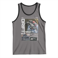 Vintage Japanese Drift Race Car Tank Top Cool Retro Vintage JDM Tokyo Japan Drifting - Wonder Print Shop