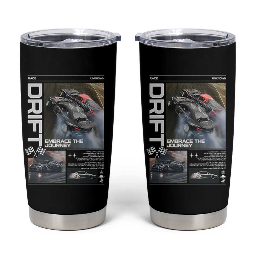 Vintage Japanese Drift Race Car Tumbler Cup Cool Retro Vintage JDM Tokyo Japan Drifting - Wonder Print Shop