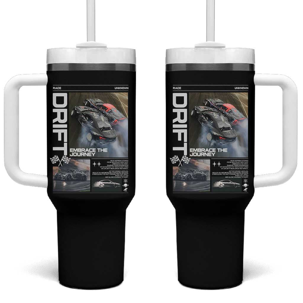 Vintage Japanese Drift Race Car Tumbler With Handle Cool Retro Vintage JDM Tokyo Japan Drifting - Wonder Print Shop
