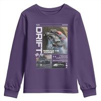 Vintage Japanese Drift Race Car Youth Sweatshirt Cool Retro Vintage JDM Tokyo Japan Drifting - Wonder Print Shop