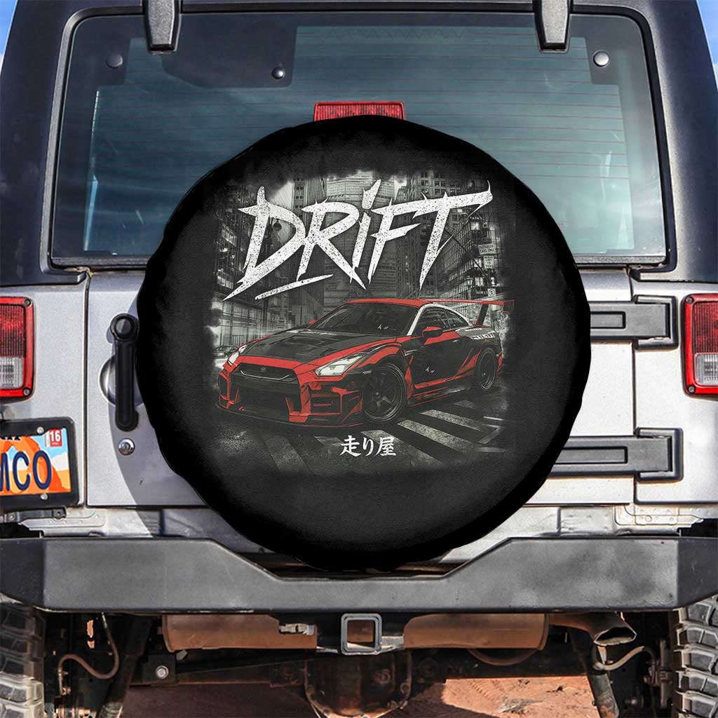 Vintage Japanese Drift Race Car Spare Tire Cover Retro Vintage JDM Tokyo Japan Drifting - Wonder Print Shop