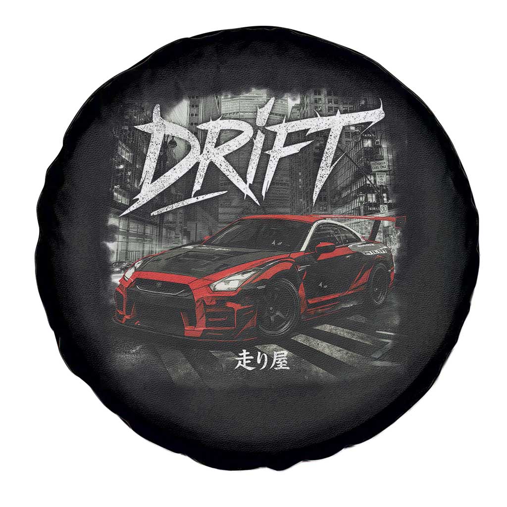 Vintage Japanese Drift Race Car Spare Tire Cover Retro Vintage JDM Tokyo Japan Drifting - Wonder Print Shop