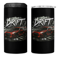 Vintage Japanese Drift Race Car 4 in 1 Can Cooler Tumbler Retro Vintage JDM Tokyo Japan Drifting - Wonder Print Shop