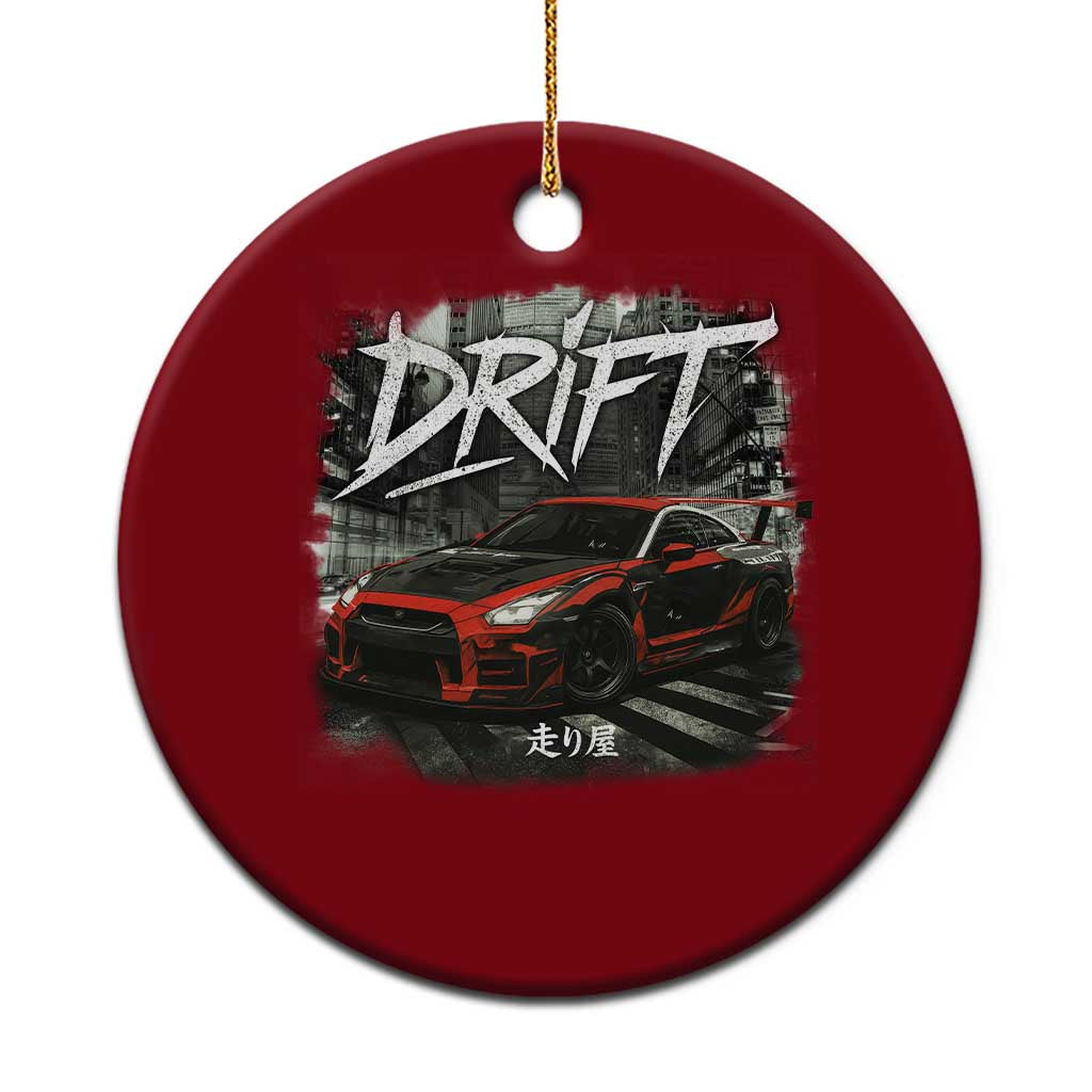 Vintage Japanese Drift Race Car Ceramic Ornament Retro Vintage JDM Tokyo Japan Drifting - Wonder Print Shop