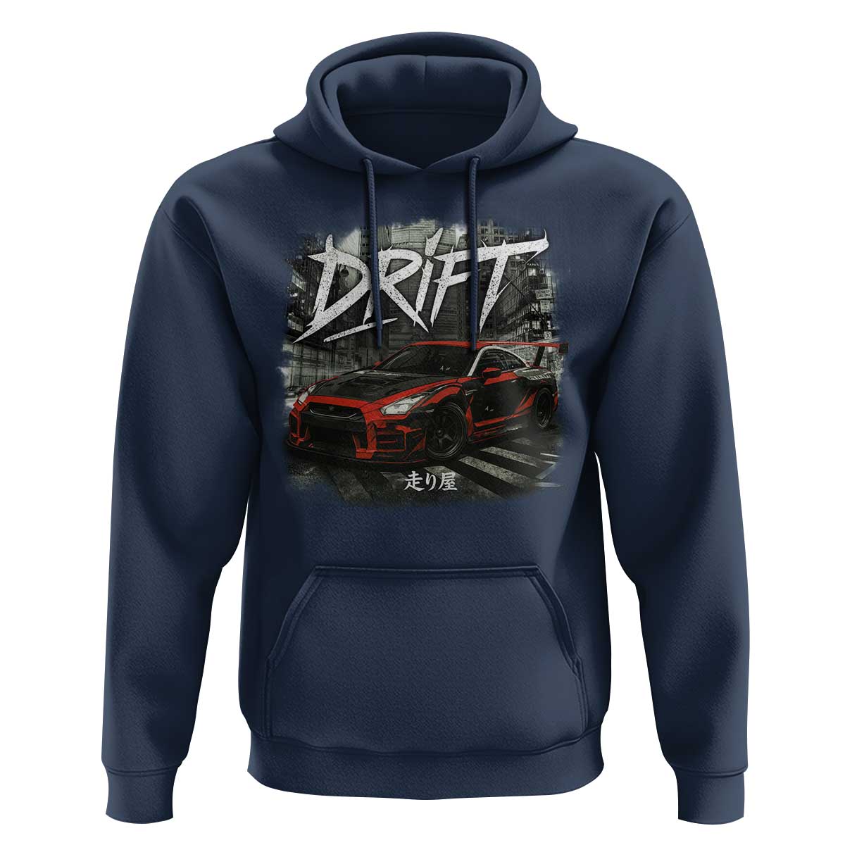 Vintage Japanese Drift Race Car Hoodie Retro Vintage JDM Tokyo Japan Drifting - Wonder Print Shop