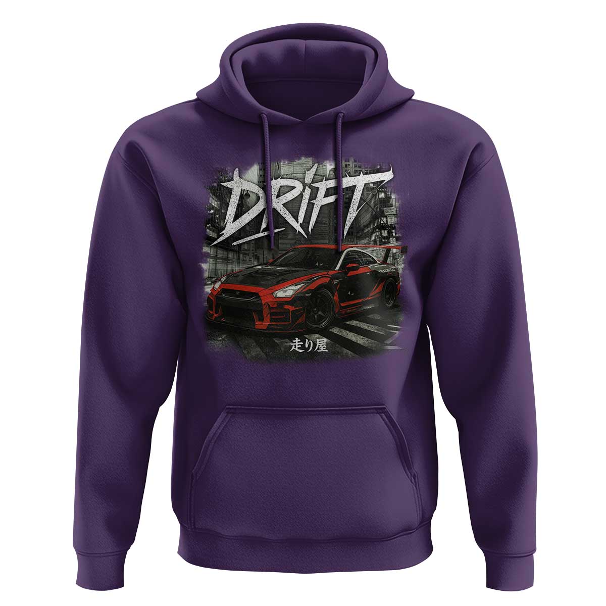 Vintage Japanese Drift Race Car Hoodie Retro Vintage JDM Tokyo Japan Drifting - Wonder Print Shop