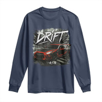 Vintage Japanese Drift Race Car Long Sleeve Shirt Retro Vintage JDM Tokyo Japan Drifting - Wonder Print Shop