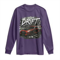 Vintage Japanese Drift Race Car Long Sleeve Shirt Retro Vintage JDM Tokyo Japan Drifting - Wonder Print Shop