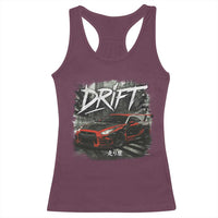 Vintage Japanese Drift Race Car Racerback Tank Top Retro Vintage JDM Tokyo Japan Drifting - Wonder Print Shop