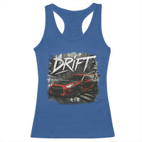 Vintage Japanese Drift Race Car Racerback Tank Top Retro Vintage JDM Tokyo Japan Drifting - Wonder Print Shop