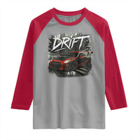 Vintage Japanese Drift Race Car Raglan Shirt Retro Vintage JDM Tokyo Japan Drifting - Wonder Print Shop