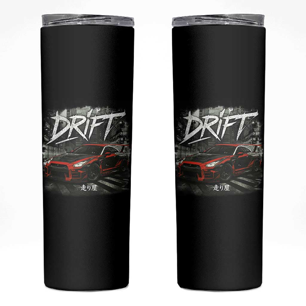 Vintage Japanese Drift Race Car Skinny Tumbler Retro Vintage JDM Tokyo Japan Drifting - Wonder Print Shop