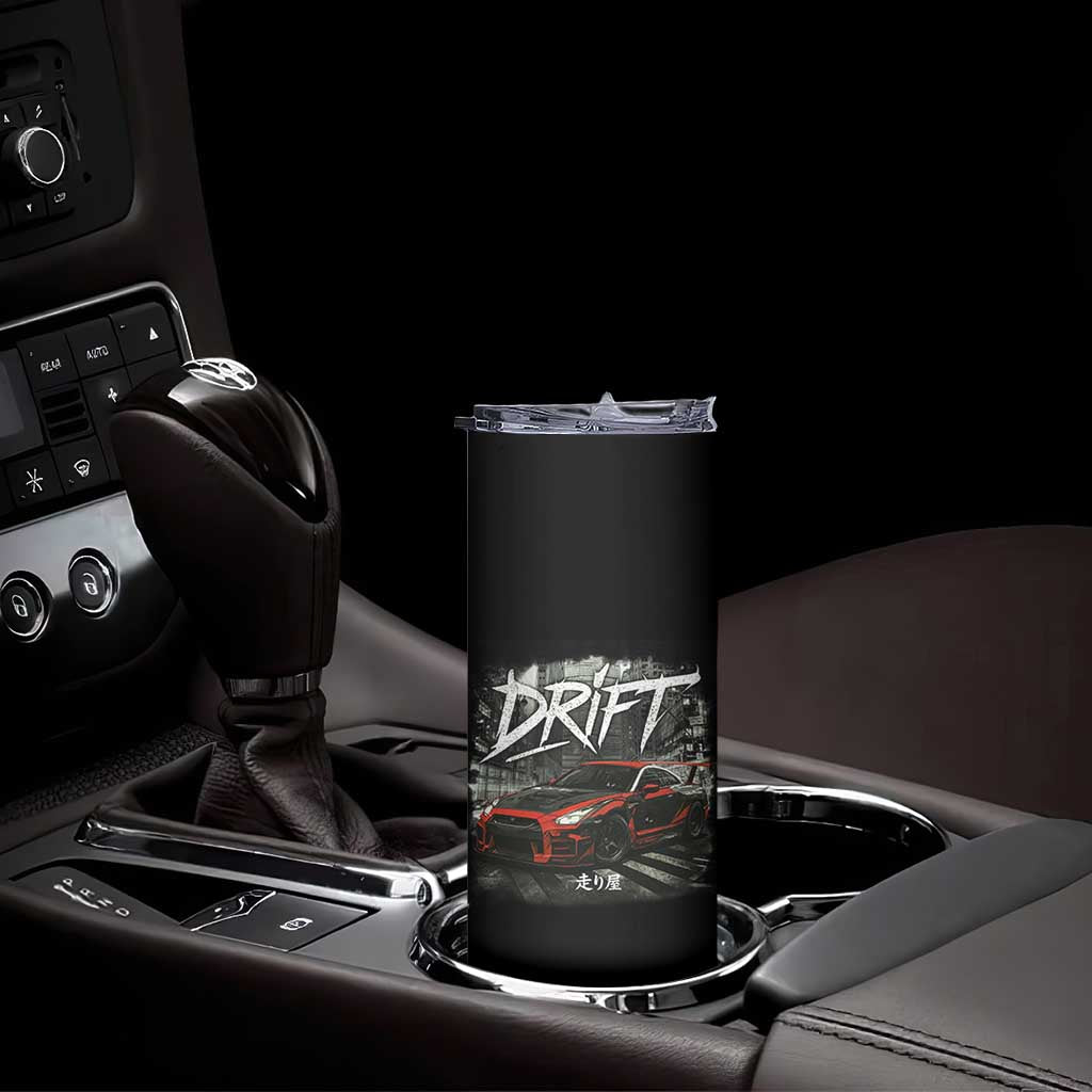 Vintage Japanese Drift Race Car Skinny Tumbler Retro Vintage JDM Tokyo Japan Drifting - Wonder Print Shop