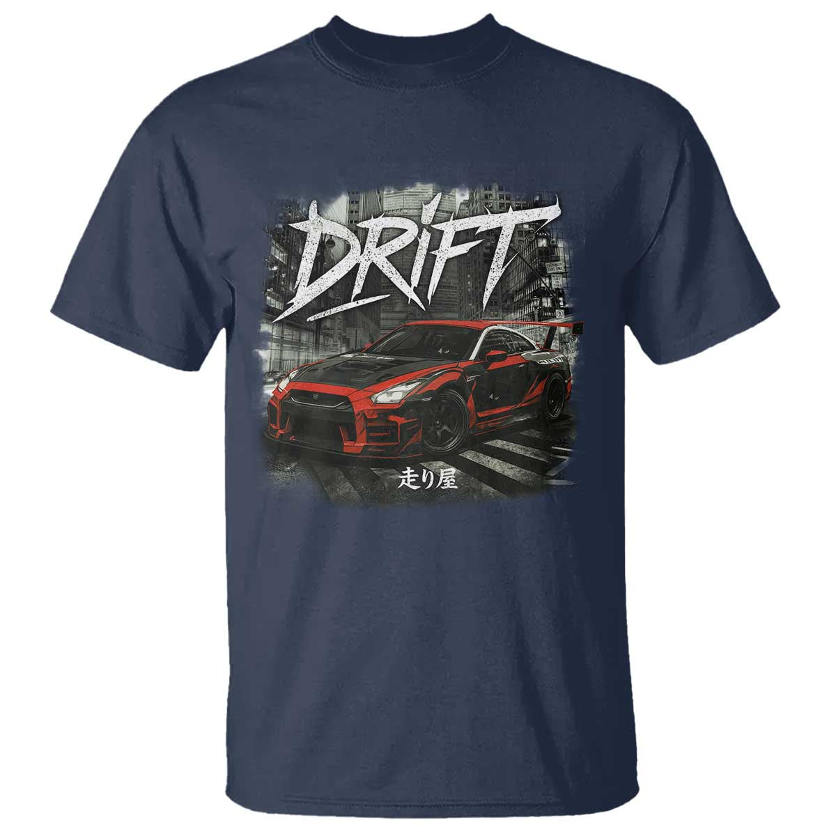 Vintage Japanese Drift Race Car T Shirt Retro Vintage JDM Tokyo Japan Drifting - Wonder Print Shop