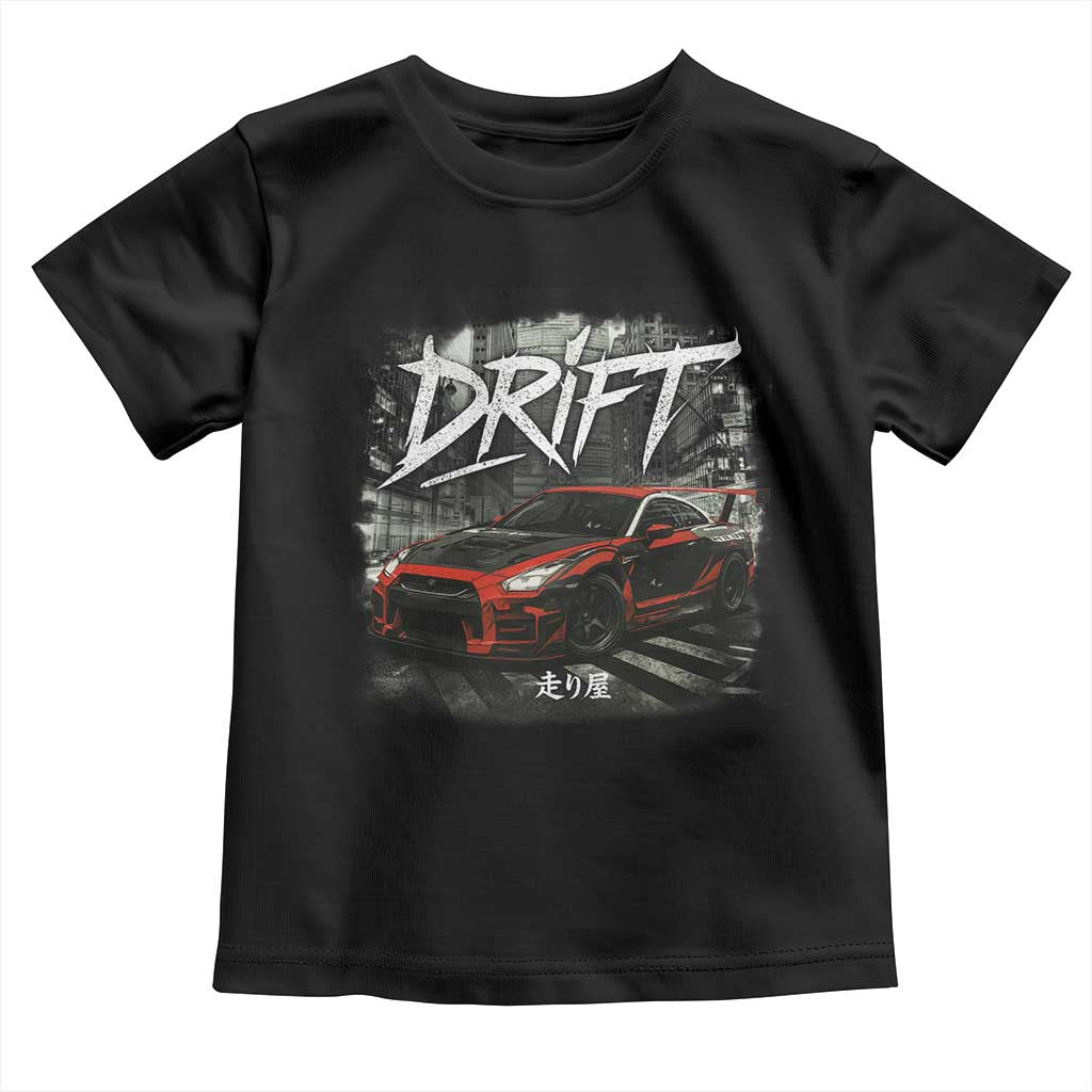 Vintage Japanese Drift Race Car Toddler T Shirt Retro Vintage JDM Tokyo Japan Drifting - Wonder Print Shop
