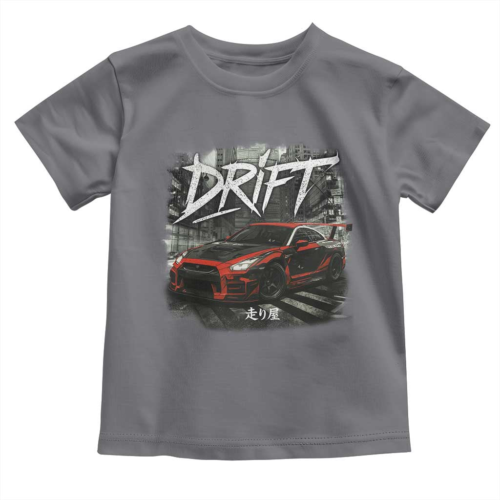 Vintage Japanese Drift Race Car Toddler T Shirt Retro Vintage JDM Tokyo Japan Drifting - Wonder Print Shop