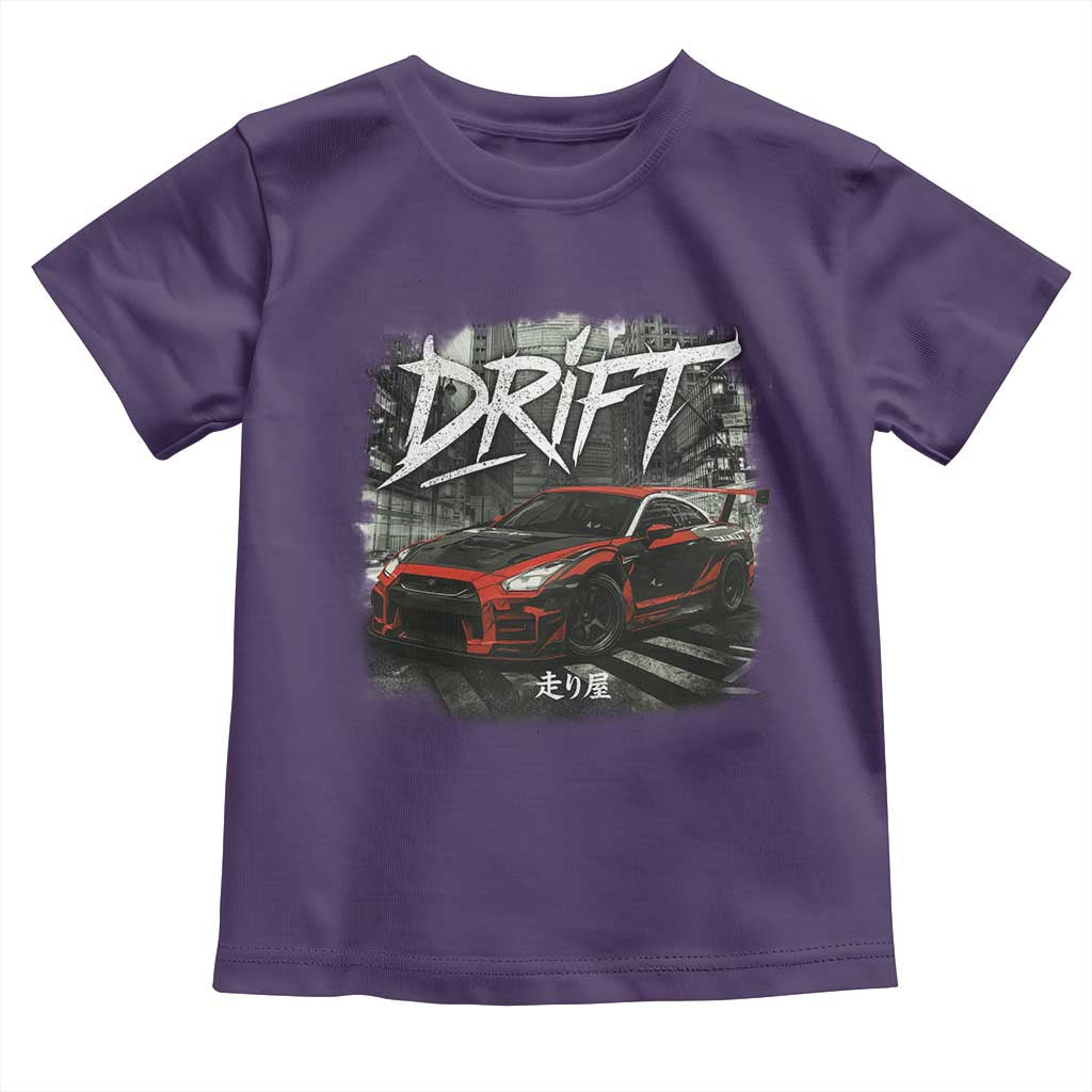 Vintage Japanese Drift Race Car Toddler T Shirt Retro Vintage JDM Tokyo Japan Drifting - Wonder Print Shop