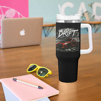 Vintage Japanese Drift Race Car Tumbler With Handle Retro Vintage JDM Tokyo Japan Drifting - Wonder Print Shop