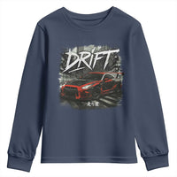 Vintage Japanese Drift Race Car Youth Sweatshirt Retro Vintage JDM Tokyo Japan Drifting - Wonder Print Shop
