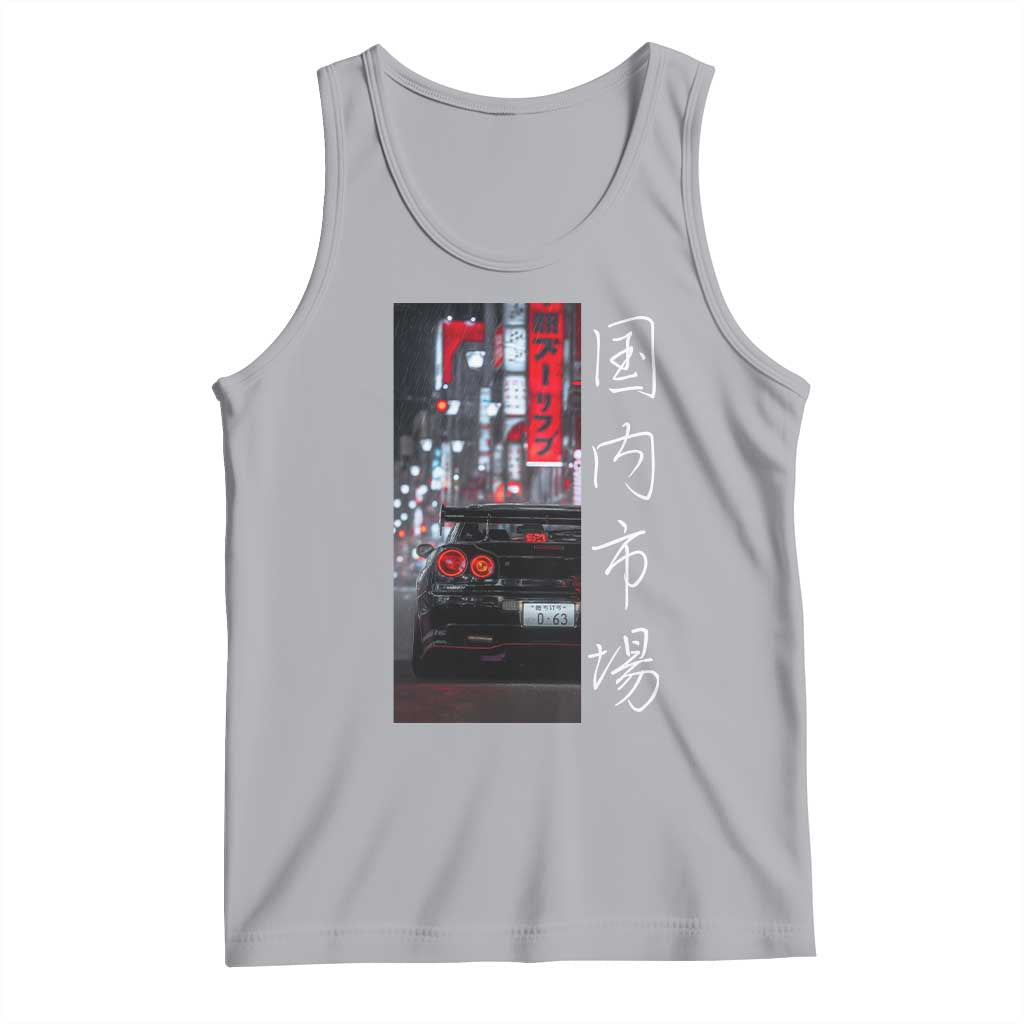 Distress JDM Drift Car Tank Top Distress Japanese Automotive Tuning Car - Wonder Print Shop