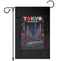 Distress JDM Tokyo Japan Drift Race Car Garden Flag Retro Vintage Japanese Graphic - Wonder Print Shop