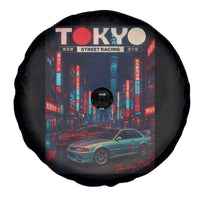 Distress JDM Tokyo Japan Drift Race Car Spare Tire Cover Retro Vintage Japanese Graphic - Wonder Print Shop