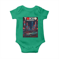 Distress JDM Tokyo Japan Drift Race Car Baby Onesie Retro Vintage Japanese Graphic - Wonder Print Shop
