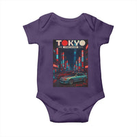 Distress JDM Tokyo Japan Drift Race Car Baby Onesie Retro Vintage Japanese Graphic - Wonder Print Shop