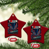 Distress JDM Tokyo Japan Drift Race Car Ceramic Ornament Retro Vintage Japanese Graphic - Wonder Print Shop