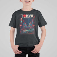 Distress JDM Tokyo Japan Drift Race Car T Shirt For Kid Retro Vintage Japanese Graphic - Wonder Print Shop