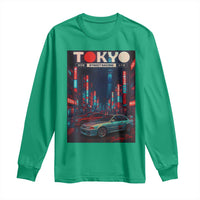 Distress JDM Tokyo Japan Drift Race Car Long Sleeve Shirt Retro Vintage Japanese Graphic - Wonder Print Shop