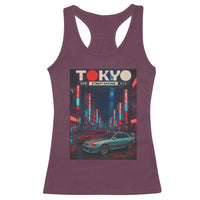 Distress JDM Tokyo Japan Drift Race Car Racerback Tank Top Retro Vintage Japanese Graphic - Wonder Print Shop
