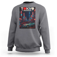 Distress JDM Tokyo Japan Drift Race Car Sweatshirt Retro Vintage Japanese Graphic - Wonder Print Shop