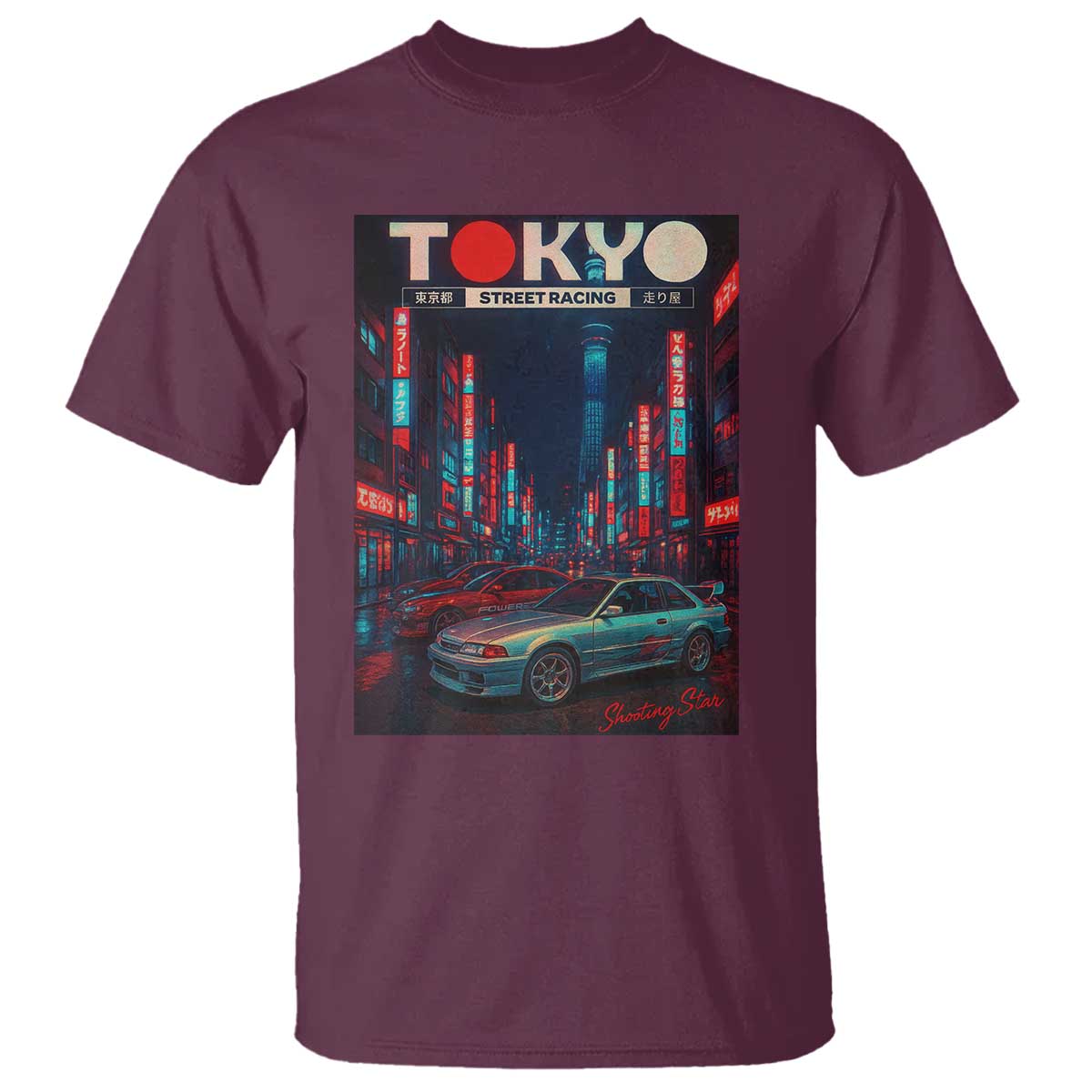 Distress JDM Tokyo Japan Drift Race Car T Shirt Retro Vintage Japanese Graphic - Wonder Print Shop