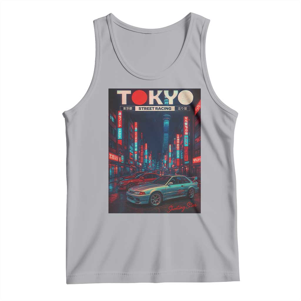 Distress JDM Tokyo Japan Drift Race Car Tank Top Retro Vintage Japanese Graphic - Wonder Print Shop