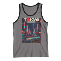 Distress JDM Tokyo Japan Drift Race Car Tank Top Retro Vintage Japanese Graphic - Wonder Print Shop