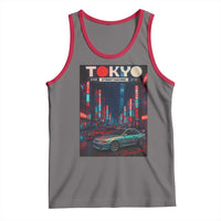 Distress JDM Tokyo Japan Drift Race Car Tank Top Retro Vintage Japanese Graphic - Wonder Print Shop