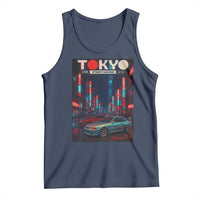 Distress JDM Tokyo Japan Drift Race Car Tank Top Retro Vintage Japanese Graphic - Wonder Print Shop