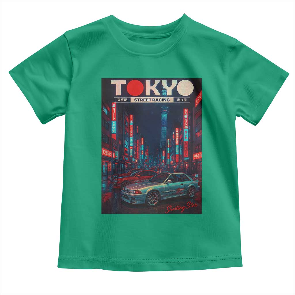 Distress JDM Tokyo Japan Drift Race Car Toddler T Shirt Retro Vintage Japanese Graphic - Wonder Print Shop