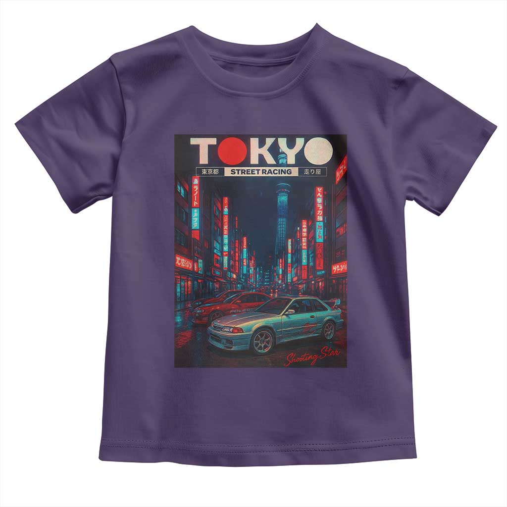 Distress JDM Tokyo Japan Drift Race Car Toddler T Shirt Retro Vintage Japanese Graphic - Wonder Print Shop