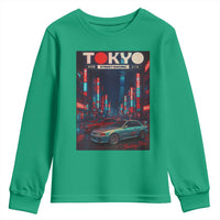 Distress JDM Tokyo Japan Drift Race Car Youth Sweatshirt Retro Vintage Japanese Graphic - Wonder Print Shop