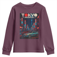 Distress JDM Tokyo Japan Drift Race Car Youth Sweatshirt Retro Vintage Japanese Graphic - Wonder Print Shop