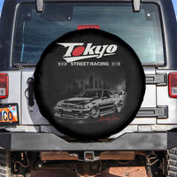 Retro JDM Drift Car Spare Tire Cover Japanese Tokyo Japan Drifting Race Car - Wonder Print Shop