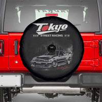 Retro JDM Drift Car Spare Tire Cover Japanese Tokyo Japan Drifting Race Car - Wonder Print Shop