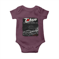Retro JDM Drift Car Baby Onesie Japanese Tokyo Japan Drifting Race Car - Wonder Print Shop