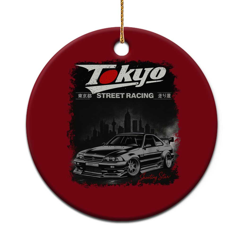 Retro JDM Drift Car Ceramic Ornament Japanese Tokyo Japan Drifting Race Car - Wonder Print Shop