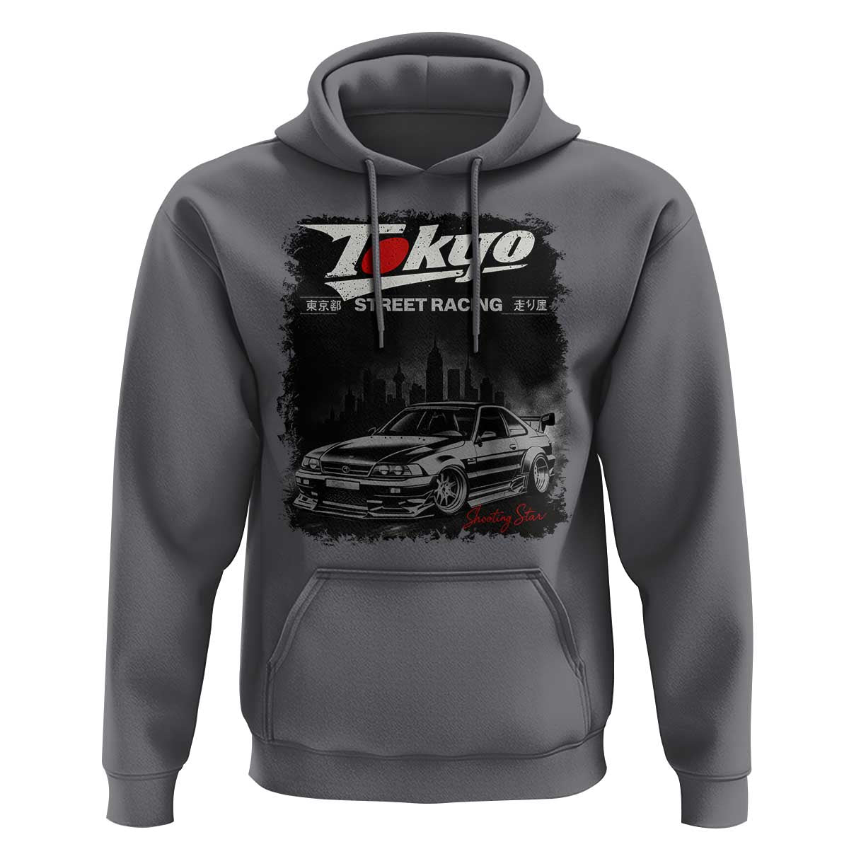 Retro JDM Drift Car Hoodie Japanese Tokyo Japan Drifting Race Car - Wonder Print Shop