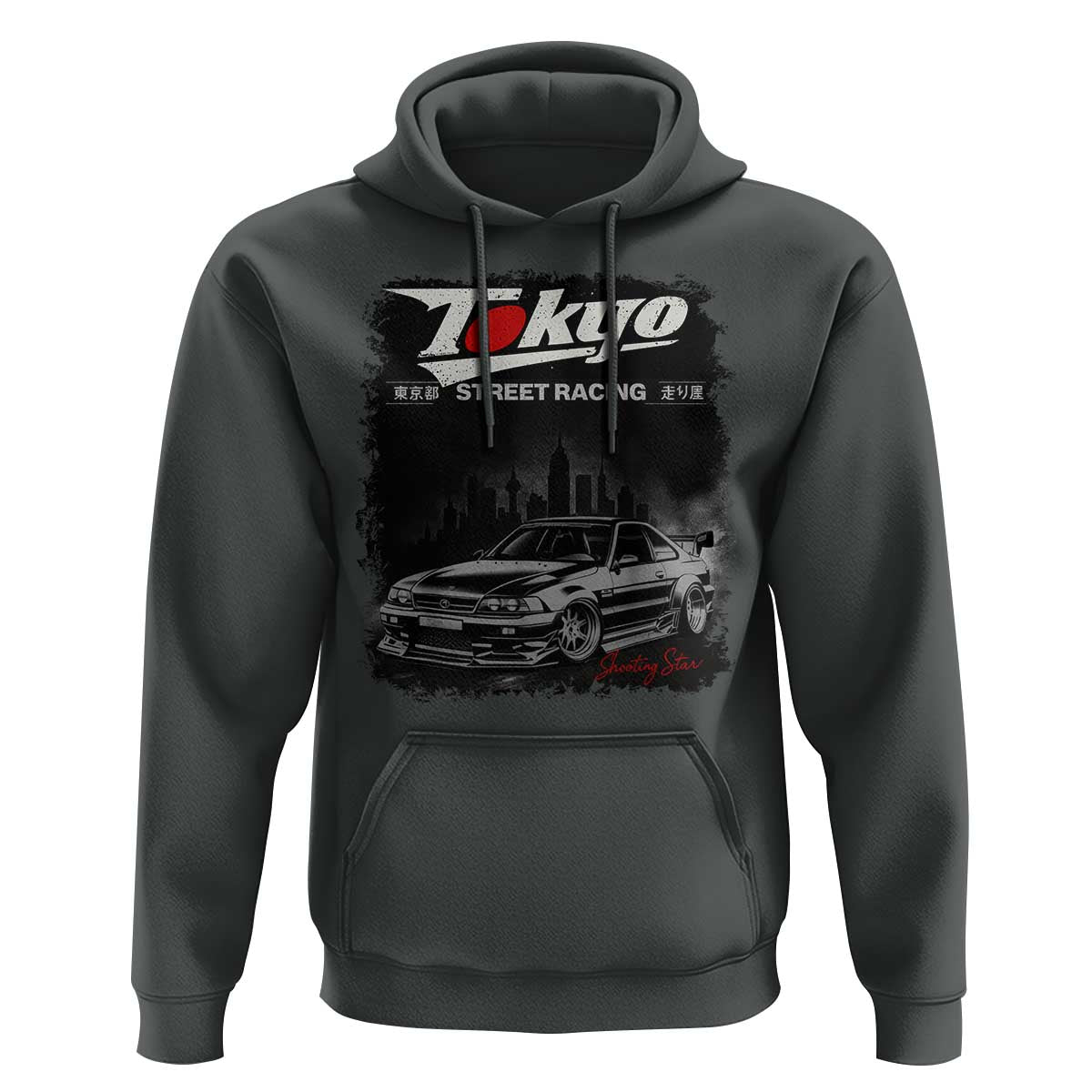 Retro JDM Drift Car Hoodie Japanese Tokyo Japan Drifting Race Car - Wonder Print Shop